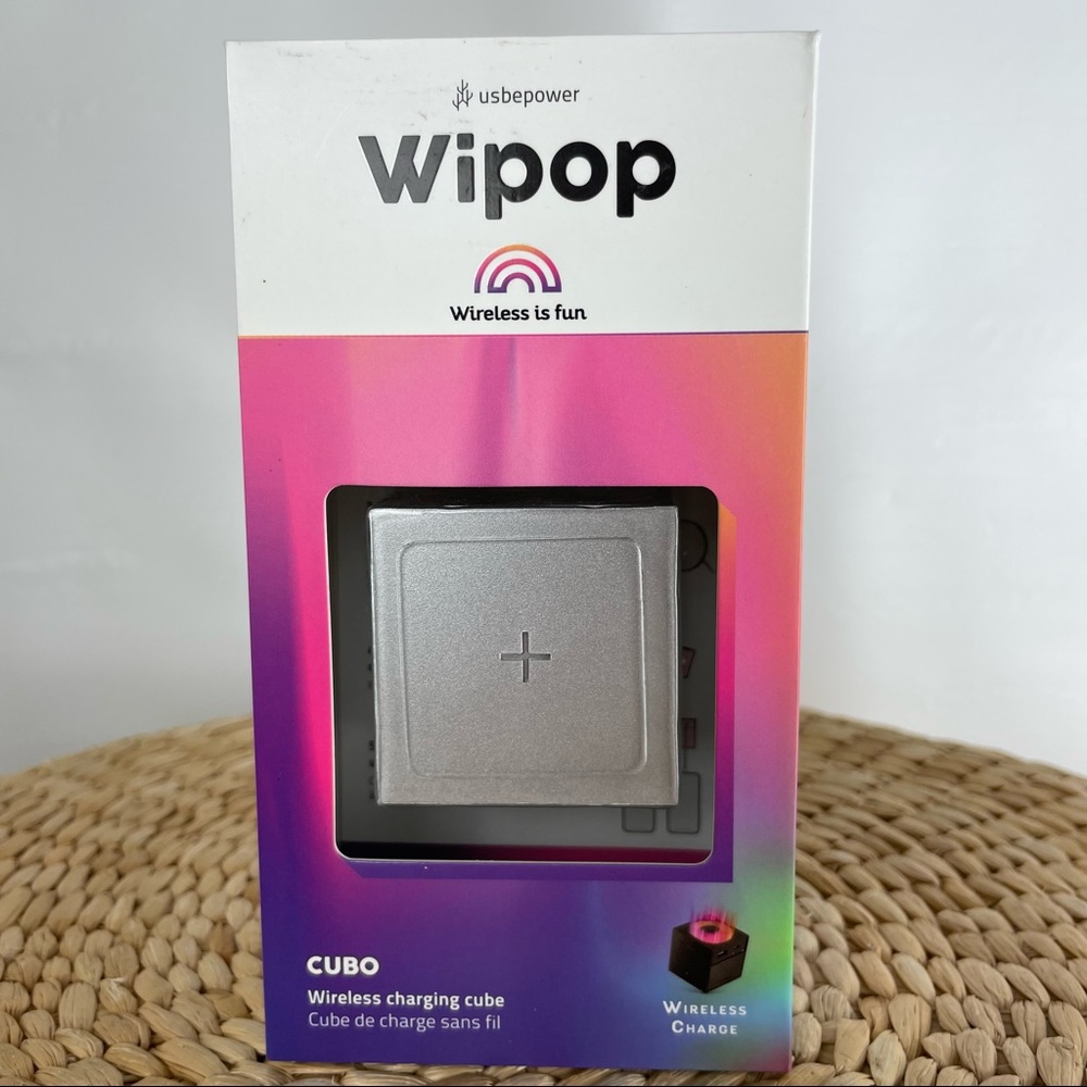Wipop Wireless is fun Cubo Wireless Charging Cube NWT